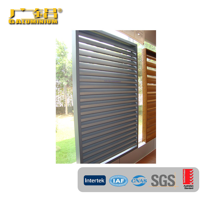 প্রতিফলিত সহজ এবং টেকসই অ্যালুমিনিয়াম Louvers উইন্ডো